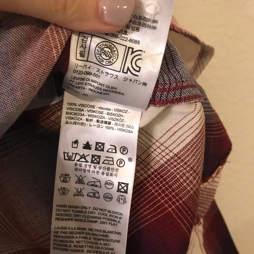 NWOT Boyfriend Plaid Shirt Size XS - Picture 7 of 7
